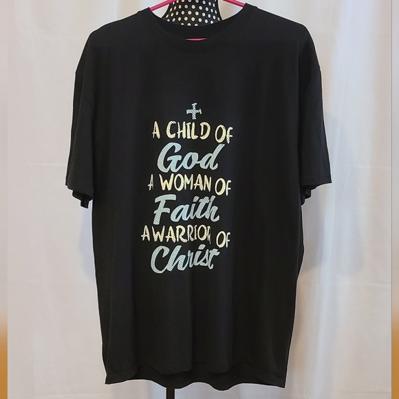 A Child of God, A Woman of Faith, A Warrior of Christ T-shirt - Picture 5 of 5